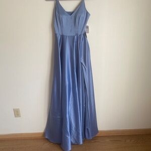 CINDERELLA BLUE SATIN GOWN